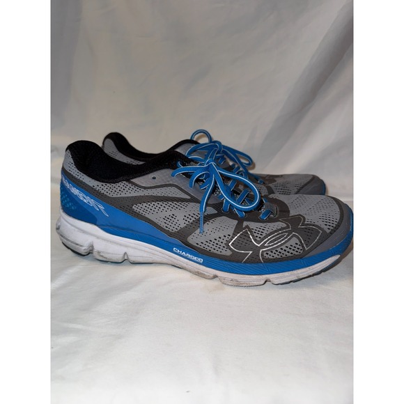 Under Armour Charged Bandit 1258783-035 Mens Sneaker 11.5 Gray Blue Running Shoe - Picture 3 of 7